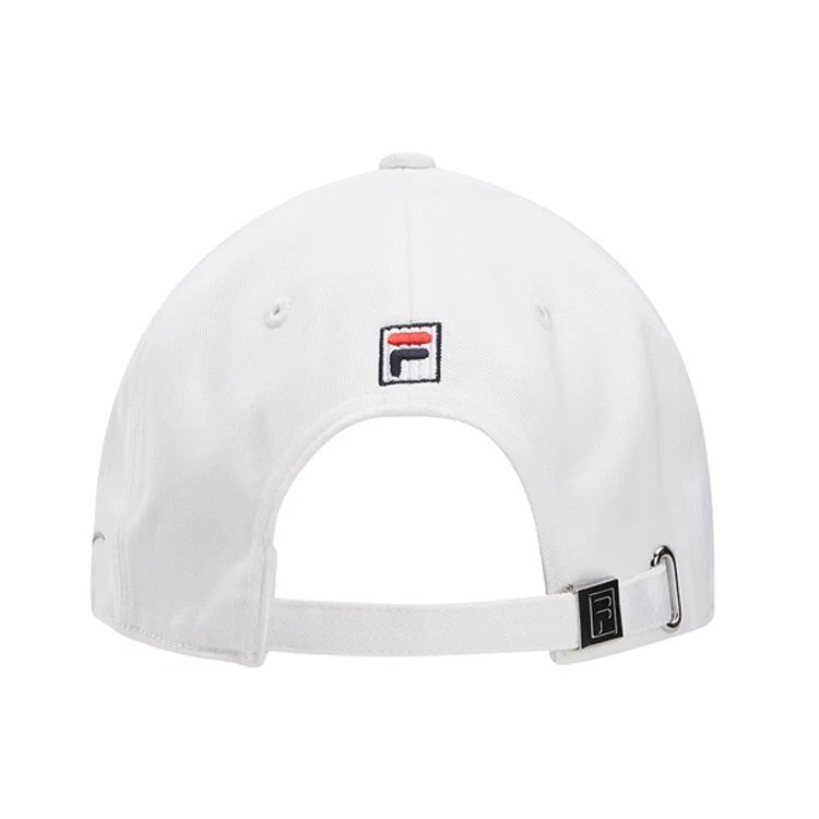 Casquette de baseball décontractée blanche pour homme avec logo Fila