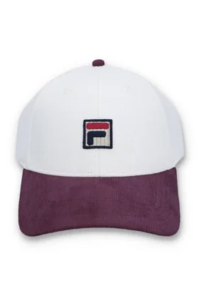 Casquette de baseball en velours côtelé à blocs de couleur Gardenia Clarke