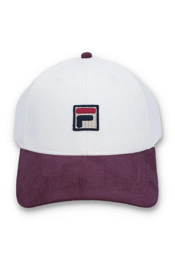 Casquette de baseball en velours côtelé à blocs de couleur Gardenia Clarke