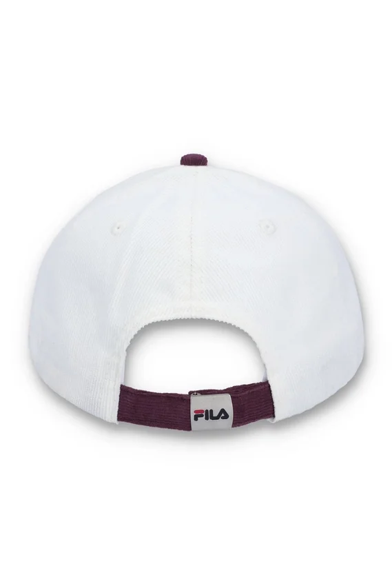 Casquette de baseball en velours côtelé à blocs de couleur Gardenia Clarke