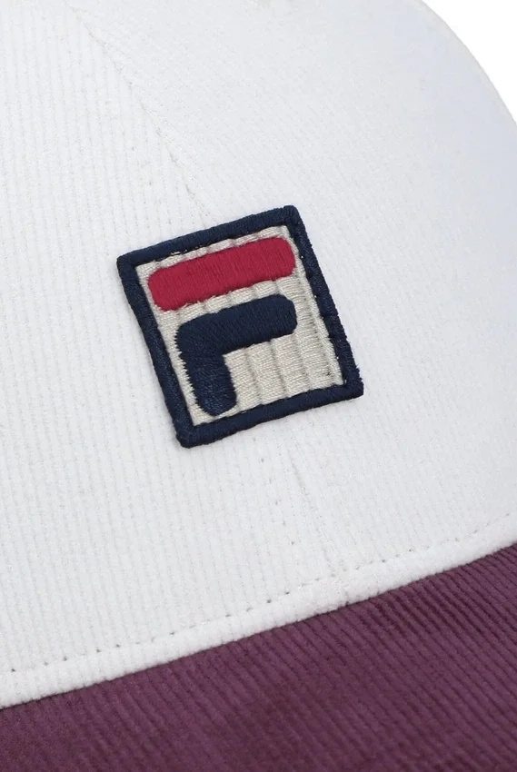 Casquette de baseball en velours côtelé à blocs de couleur Gardenia Clarke