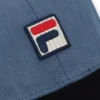 Casquette de baseball vintage en velours côtelé Clarke « Colour Block » indigo