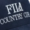 Casquette Fila Cody en velours côtelé bleu marine avec dos en maille et motif brodé