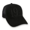 Casquette Hazza Large 1911 à dos en maille et broderie, noire