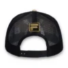Casquette Turo Large F-Box en daim brodé ton sur ton avec dos en maille, beige classique