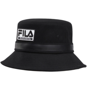 Chapeau de plage décontracté Fila x White Mountaineering avec logo « Noir et blanc »