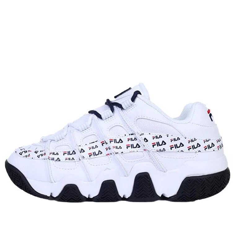 Chaussures basses Barricade 97 à semelle épaisse, blanches