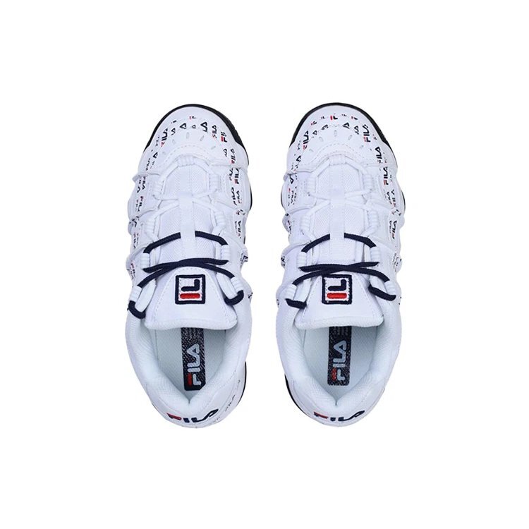 Chaussures basses Barricade 97 à semelle épaisse, blanches