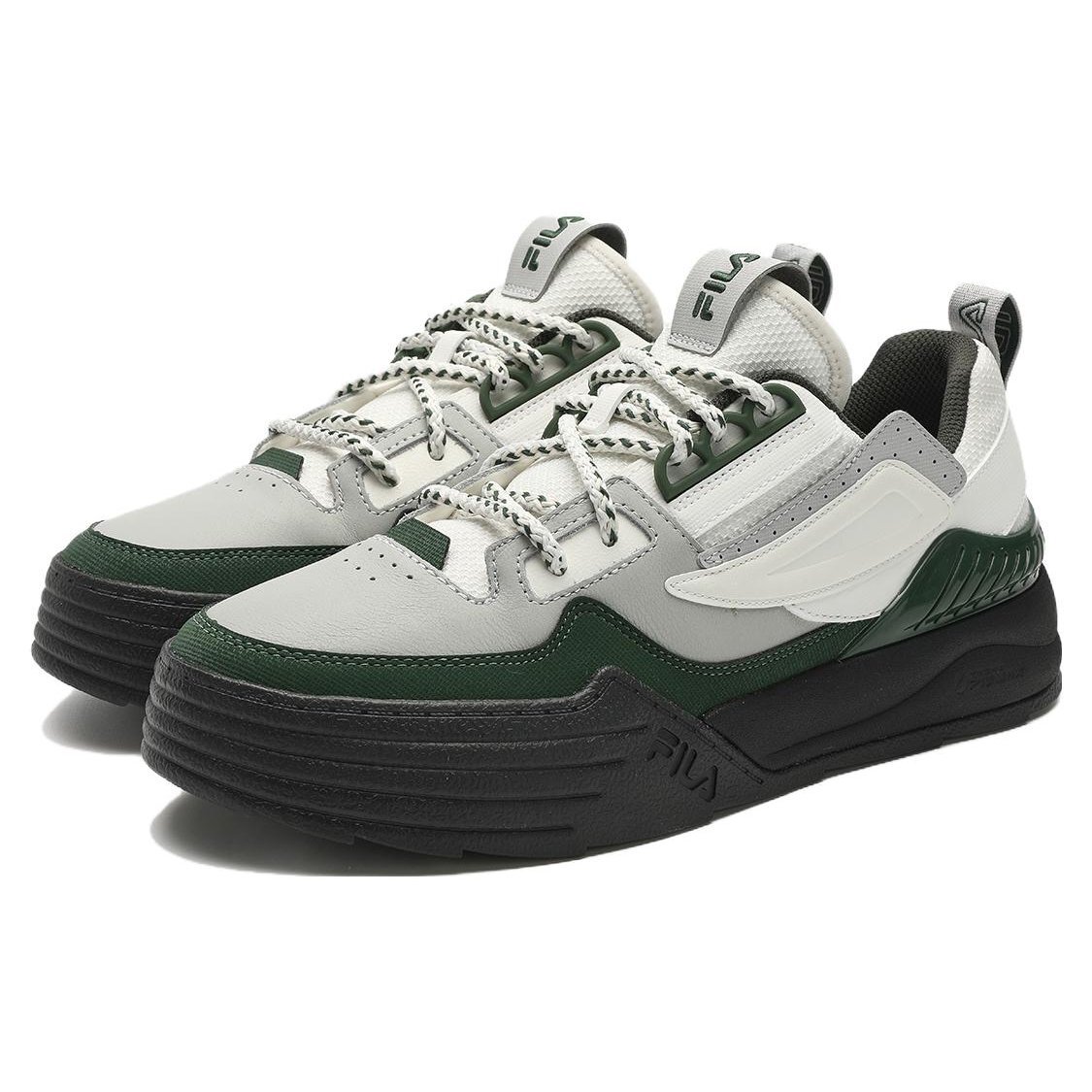 Chaussures basses Court Deluxe « Gris Blanc Noir »