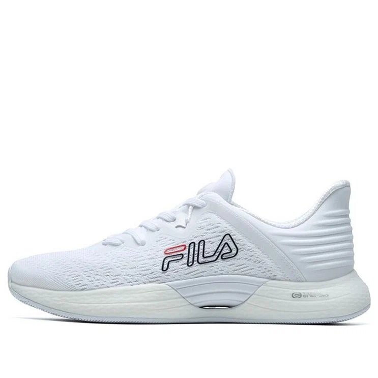 Chaussures basses de sport « Blanc Logo noir »