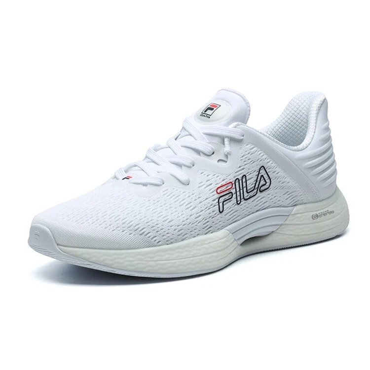 Chaussures basses de sport « Blanc Logo noir »