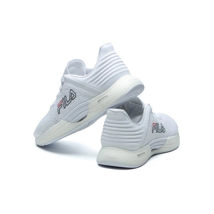 Chaussures basses de sport « Blanc Logo noir »