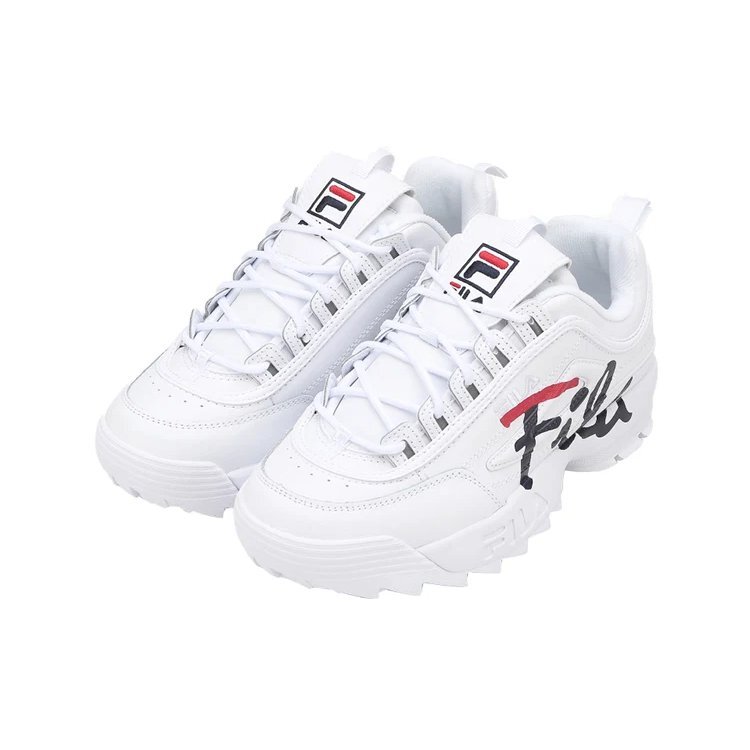 Chaussures basses Disruptor 2, blanc/noir/rouge