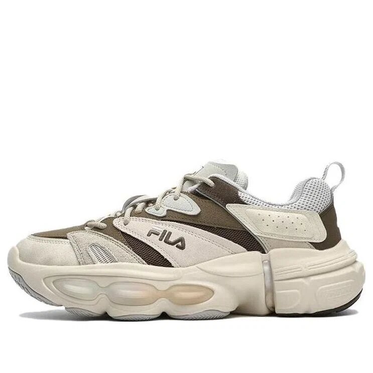 Chaussures basses ET Retro « Blanc crème/Marron »