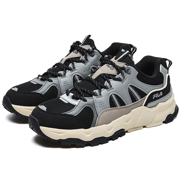 Chaussures basses Trek 1s « Noir Argent »