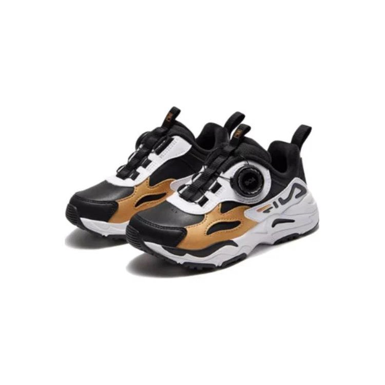 Chaussures Boa Classic Vintage « Noir Blanc Or »