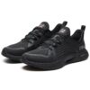 Chaussures d'entraînement basses d'athlétisme, noires
