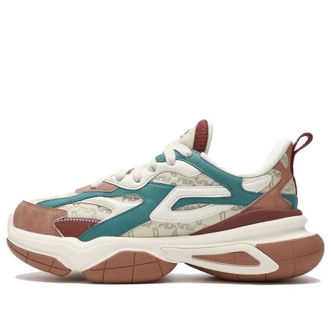 Chaussures « Daddy Shoes » « Blanc, marron, vert »