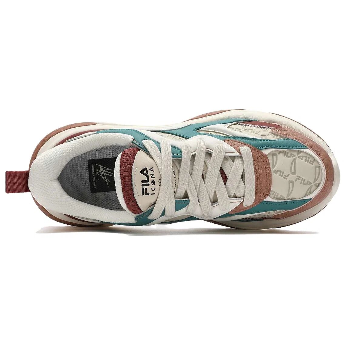Chaussures « Daddy Shoes » « Blanc, marron, vert »