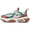 Chaussures « Daddy Shoes » « Blanc, marron, vert »
