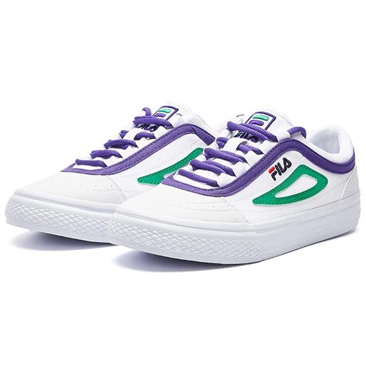 Chaussures décontractées légères Blanc/Vert/Violet