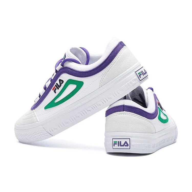 Chaussures décontractées légères Blanc/Vert/Violet