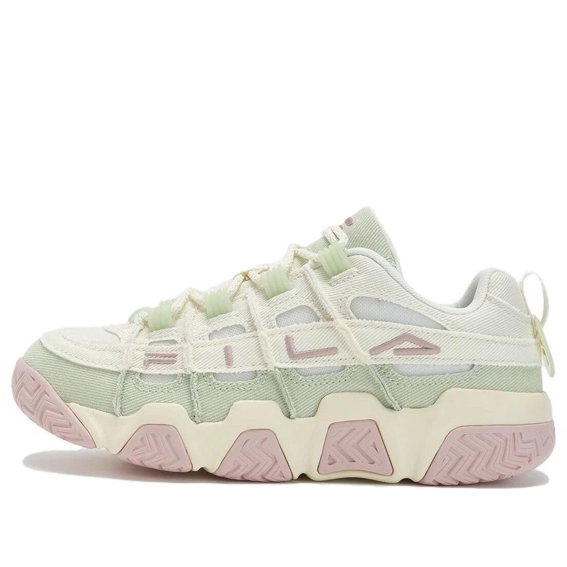 Chaussures de basket Barricade « Blanc Vert Rose »