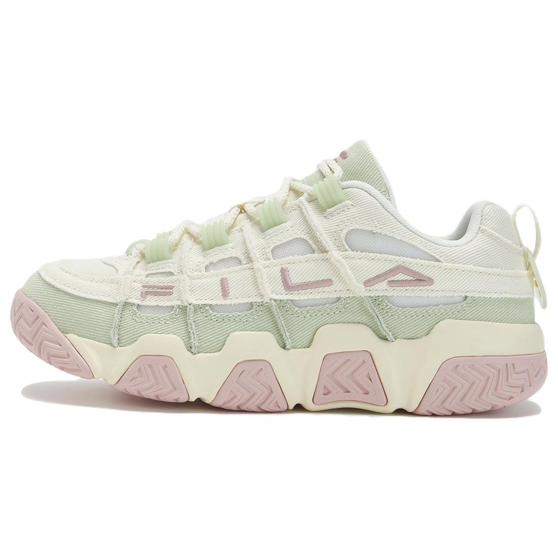 Chaussures de basket Barricade « Blanc Vert Rose »