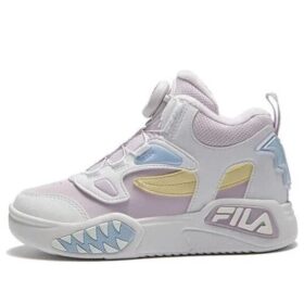 Chaussures de basket montantes lifestyle « Blanc Rose Bleu »