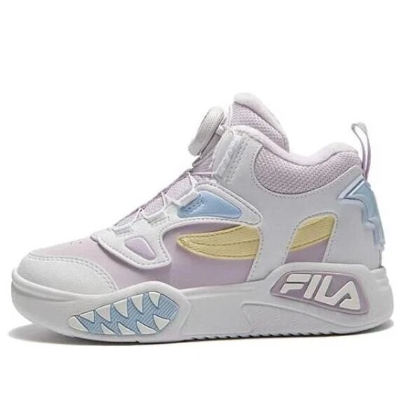 Chaussures de basket montantes lifestyle « Blanc Rose Bleu »