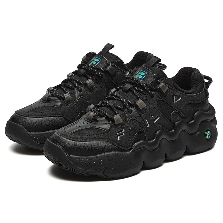 Chaussures de basket rétro Panini We Velour « Noir »