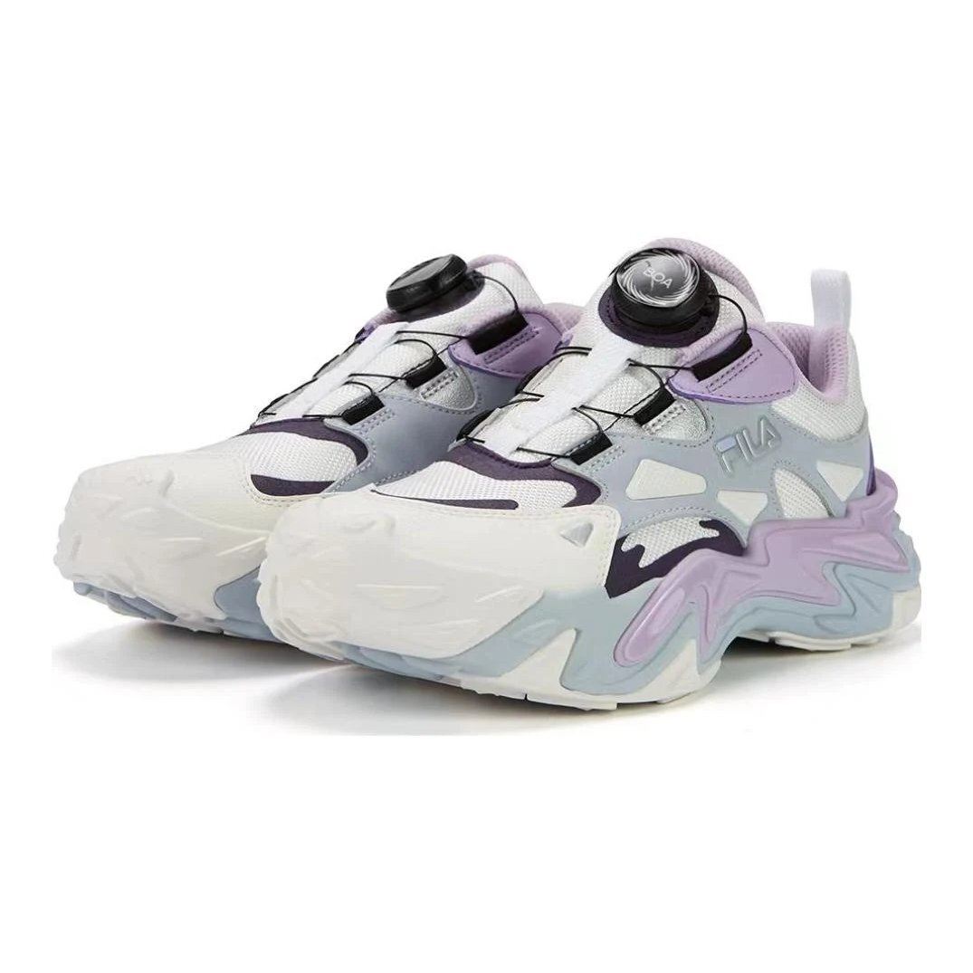 Chaussures de course basses « Blanc, violet, bleu »