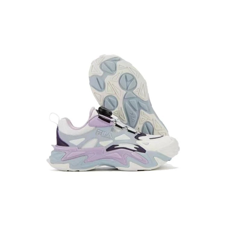 Chaussures de course basses « Blanc, violet, bleu »
