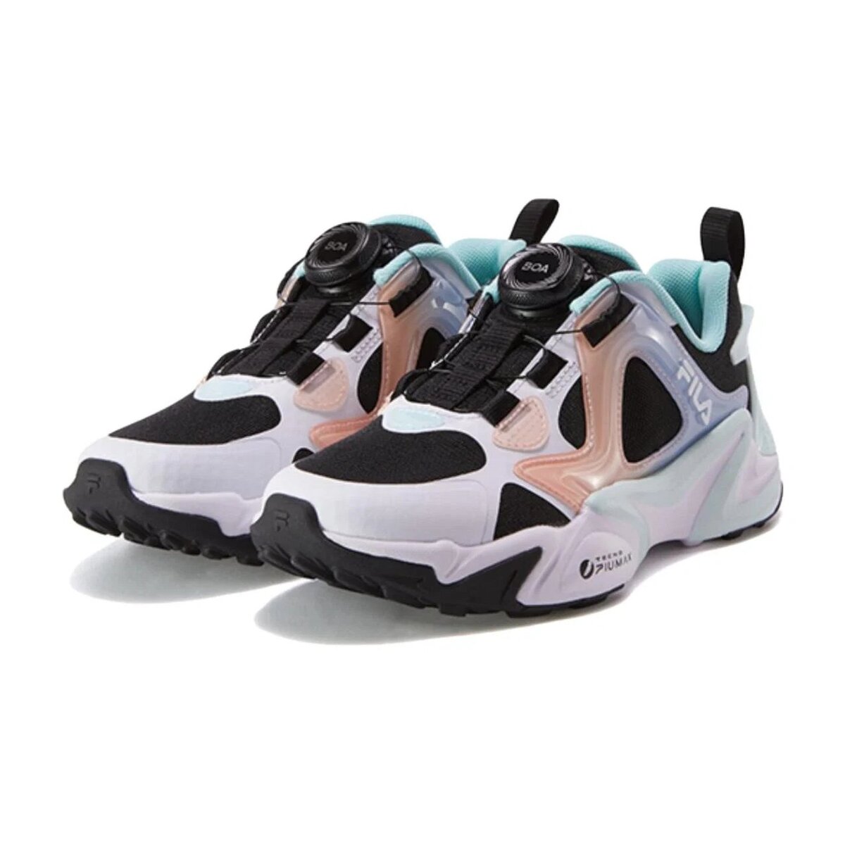 Chaussures de course basses BOA « White Orange Blue »