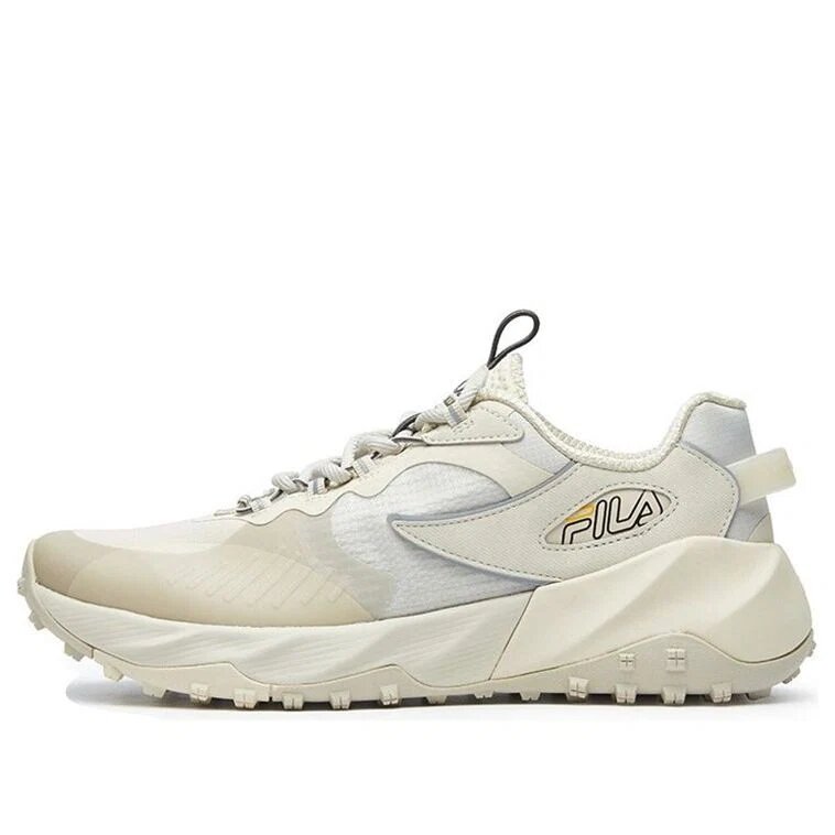 Chaussures de course basses de sport, couleur crème