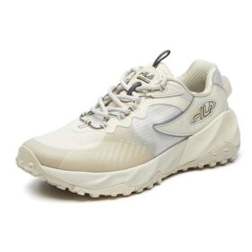 Chaussures de course basses de sport, couleur crème