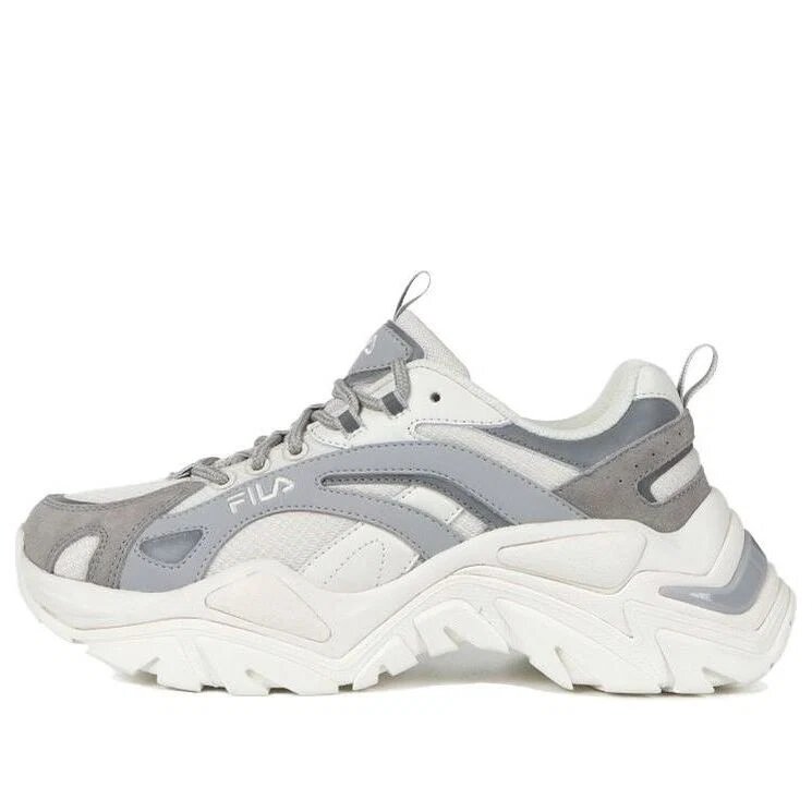 Chaussures de course basses File Blanc/Gris