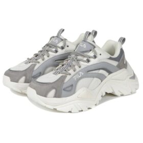 Chaussures de course basses File Blanc/Gris