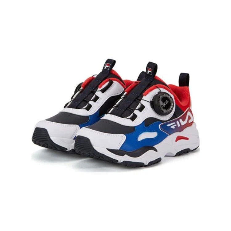 Chaussures de course BOA « Blanc Bleu Rouge »
