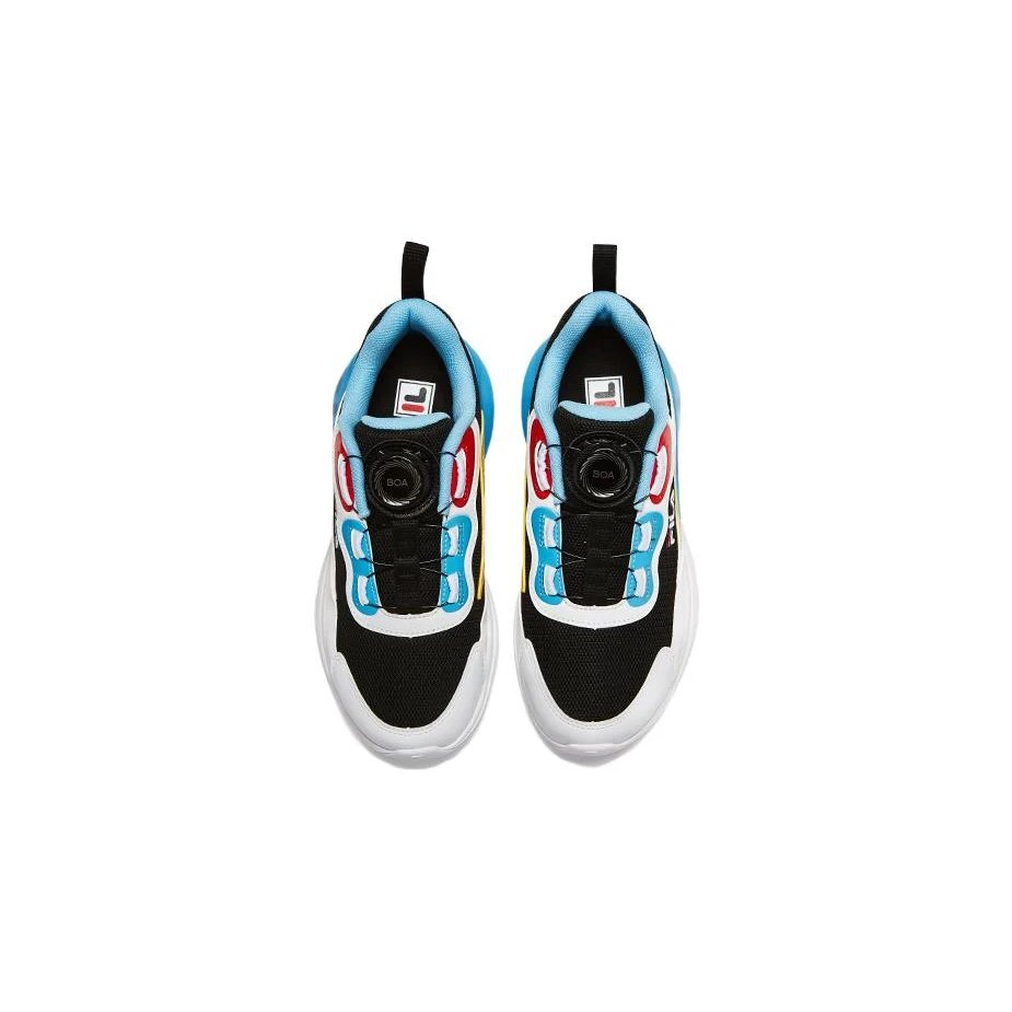 Chaussures de course BOA « Blanc Noir Bleu »