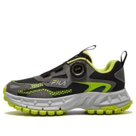 Chaussures de course BOA « Noir, vert, gris »