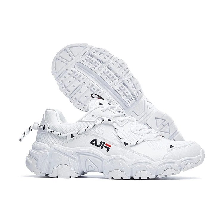 Chaussures de course CAT blanches, version coréenne, unisexe