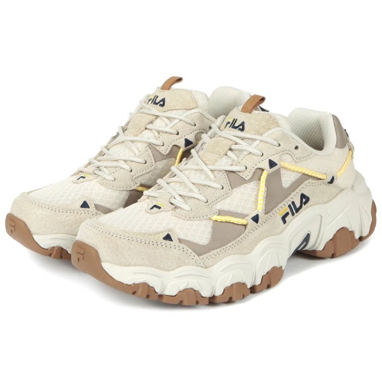 Chaussures de course Gris/Blanc/Marron