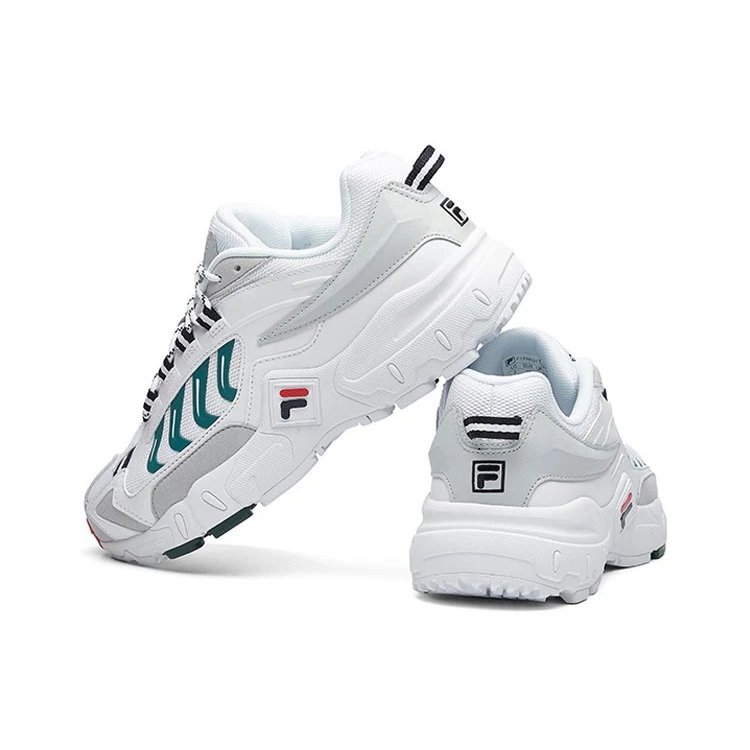 Chaussures de course Gris/Blanc/Vert