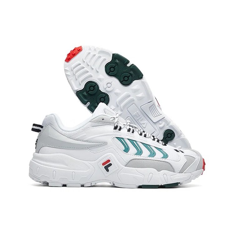 Chaussures de course Gris/Blanc/Vert