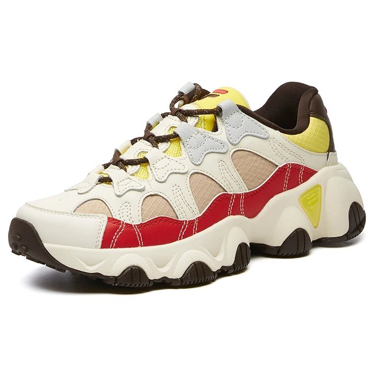 Chaussures de course Jagger Low Blanc/Rouge/Jaune