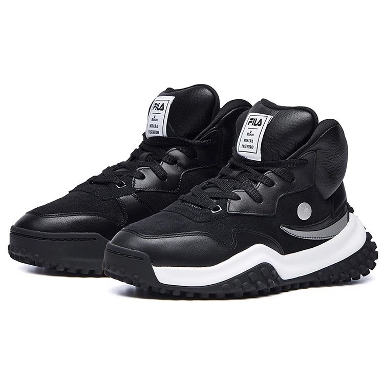 Chaussures de course Mihara x Fila FM-2 High Noir/Blanc