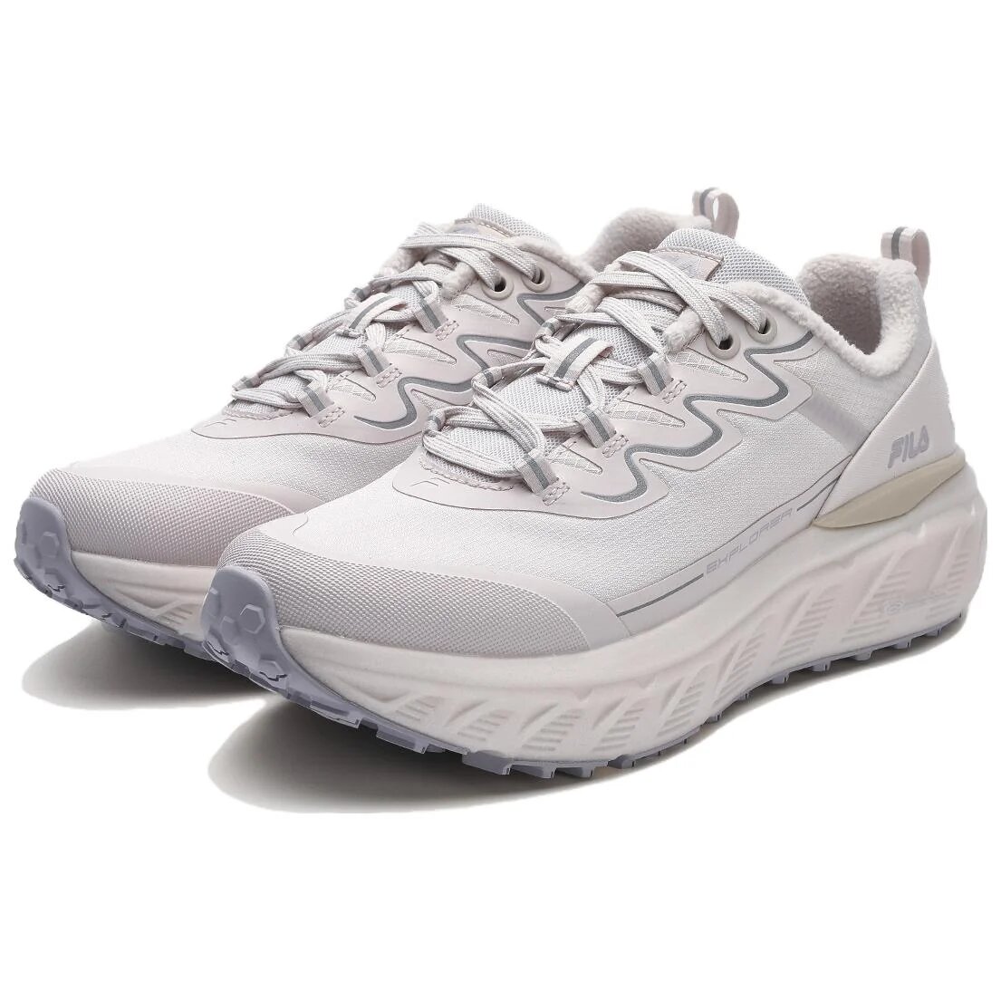 Chaussures de course polyvalentes, décontractées, antidérapantes et résistantes « Blanc rose »