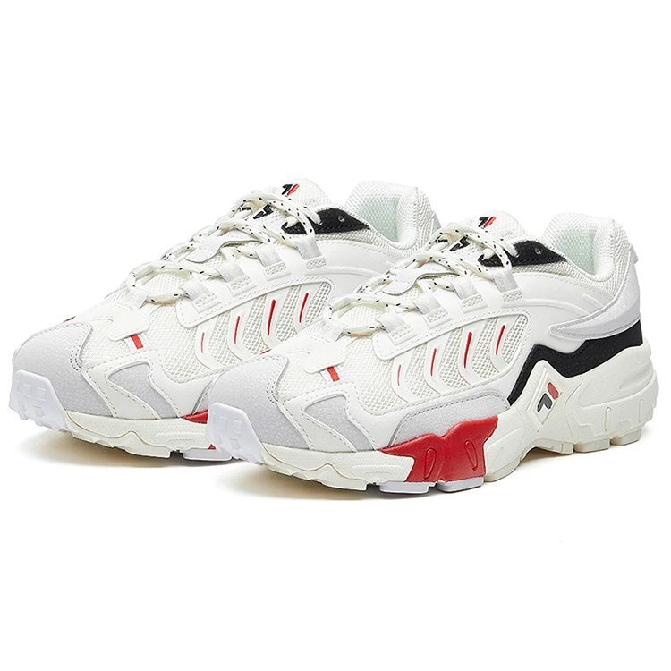 Chaussures de course rétro Blanc/Rouge/Noir