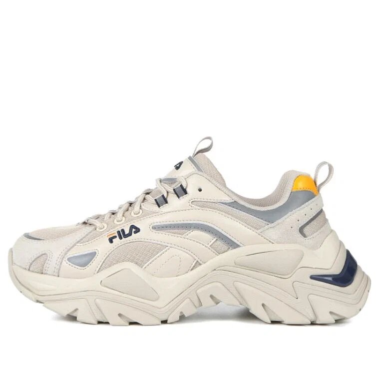 Chaussures de course rétro Blanc/Gris/Jaune